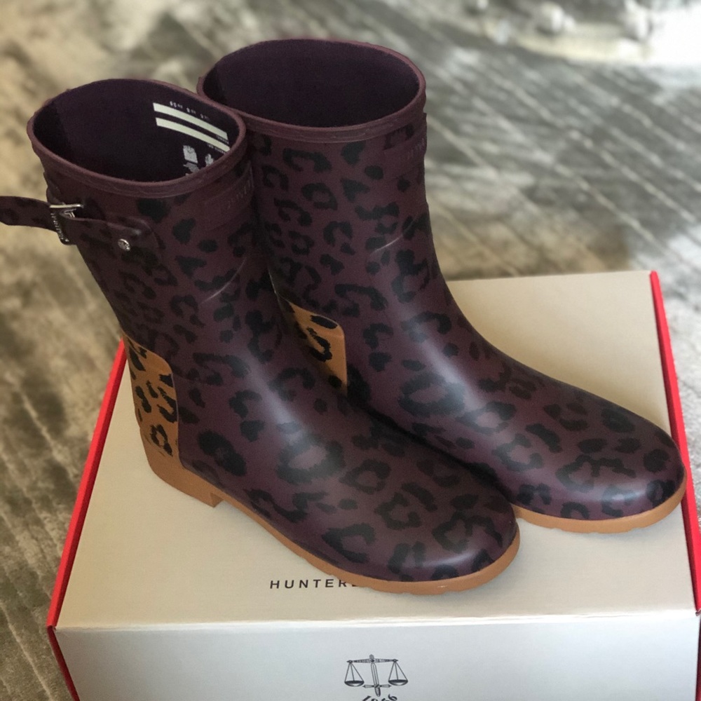 Hunter Refined Short Hybrid Print Rain Boot